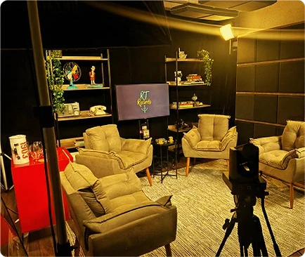 Sala do estúdio de gravação